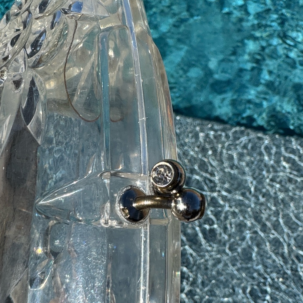 Vintage Clear Lucite Purse/Clutch Handbag - Picture 15 of 16